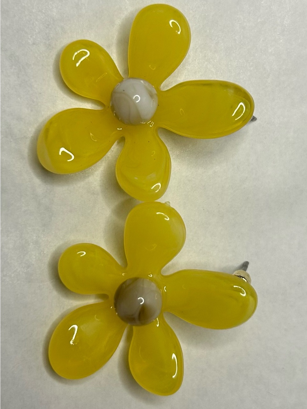 Yellow Flower Hair Pins - Unbranded